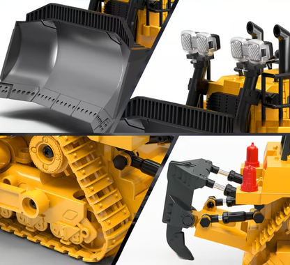 Buldożer RC Zdalnie Sterowany – Ruchomy Lemiesz, Realistyczna Praca