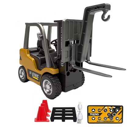 Wózek Widłowy RC Zdalnie Sterowany – Metalowy, Podnoszone Widły